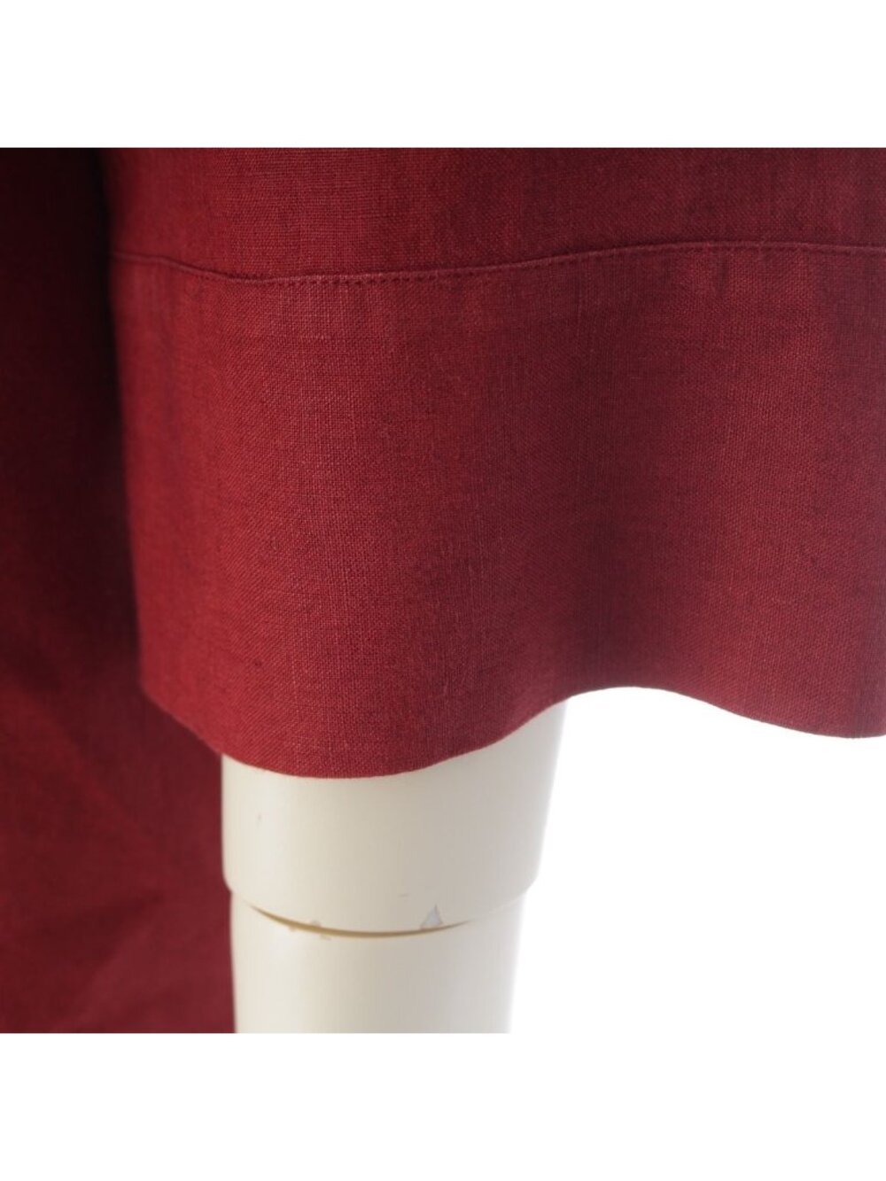 Loro Piana Linen Logo Button Long Sleeve Shirt 3/4 Bordeaux - Picture 6 of 10